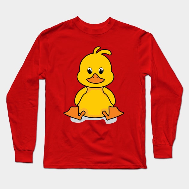 Cute Baby Duck Desing Long Sleeve T-Shirt by SGcreative